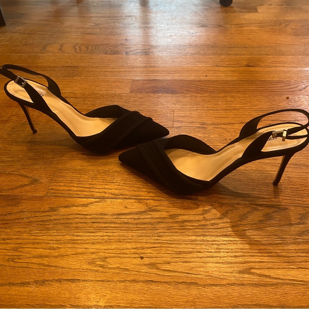 Schutz black suede pointy heel - Picture 2 of 6